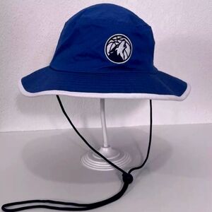 Minnesota Timberwolves Basketball Blue Bucket Hat Cap - NBA MN Anthony Edwards